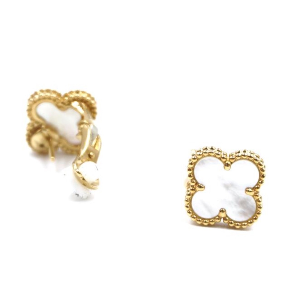 Alhambra 18k Gold Clip On Alpha System Earrings - Picture 8 of 10